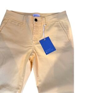 Market & Spruce Yellow Skinny Cuff Pants Women's Size 6 Cotton Blend NWT